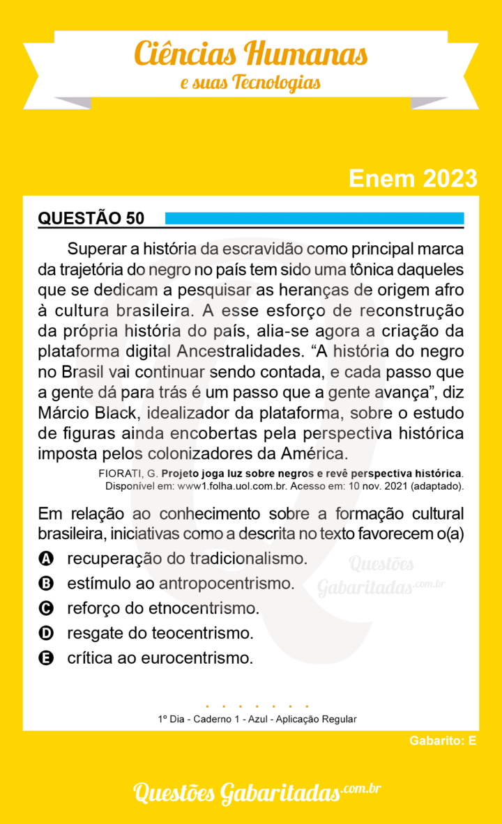 Ciências Humanas 50 – 2023