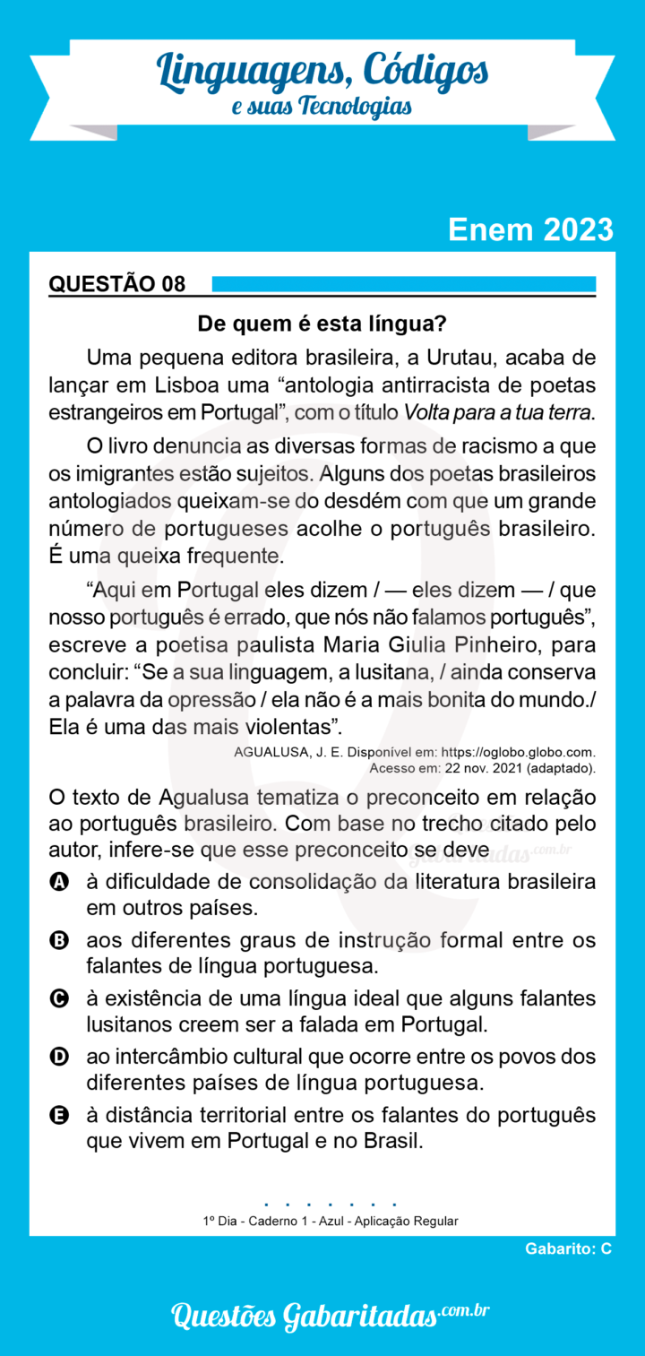 Linguagens Códigos 8 – 2023